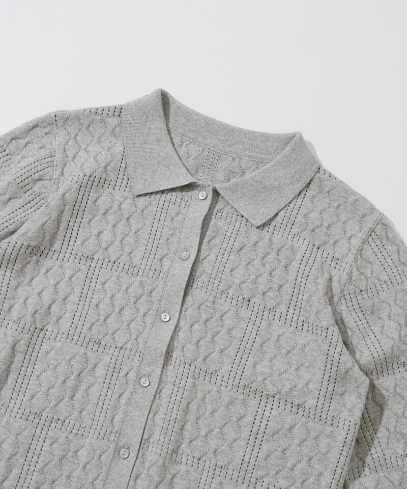 lacy polo top～ﾚｰｼｰﾎﾟﾛﾄｯﾌﾟ | flower／フラワー公式通販