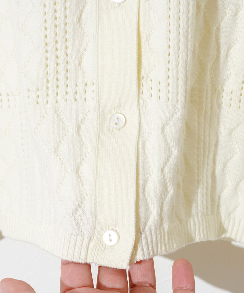lacy polo top～ﾚｰｼｰﾎﾟﾛﾄｯﾌﾟ | flower／フラワー公式通販