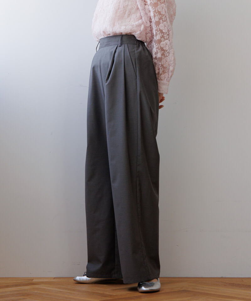 30%OFF】relax tuck pants～ﾘﾗｯｸｽﾀｯｸﾊﾟﾝﾂ | flower／フラワー