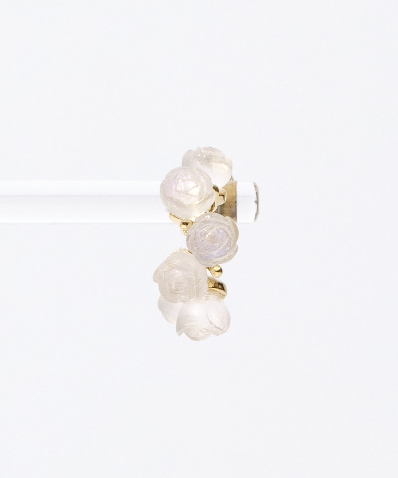 ガルニ GARNI Rose Pierce ローズピアス sea glass rose pierce～ｼｰｸﾞﾗｽﾛｰｽﾞﾋﾟｱｽ | flower／フラワー公式通販