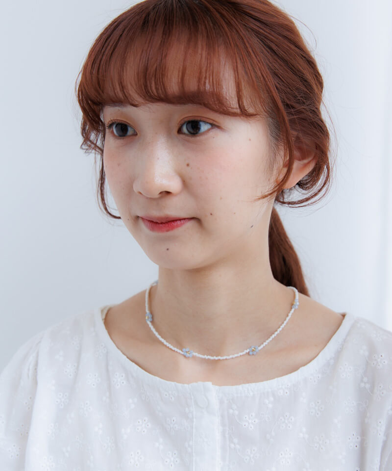 flower beads necklace～ﾌﾗﾜｰﾋﾞｰｽﾞﾈｯｸﾚｽ | flower／フラワー公式通販