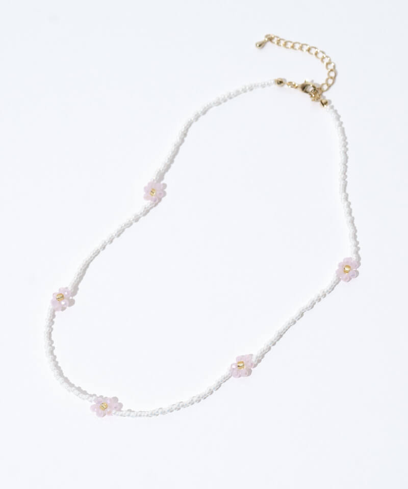 flower beads necklace～ﾌﾗﾜｰﾋﾞｰｽﾞﾈｯｸﾚｽ | flower／フラワー公式通販