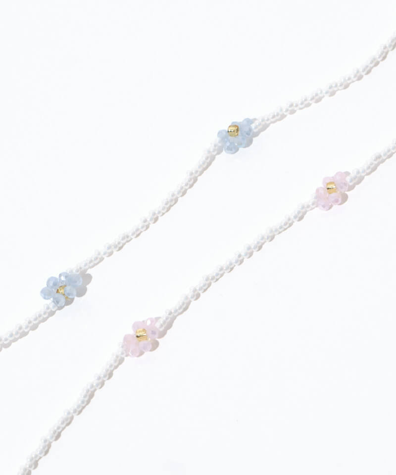 flower beads necklace～ﾌﾗﾜｰﾋﾞｰｽﾞﾈｯｸﾚｽ | flower／フラワー公式通販