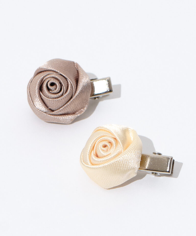 satin rose clip～ｻﾃﾝﾛｰｽﾞｸﾘｯﾌﾟ | flower／フラワー公式通販