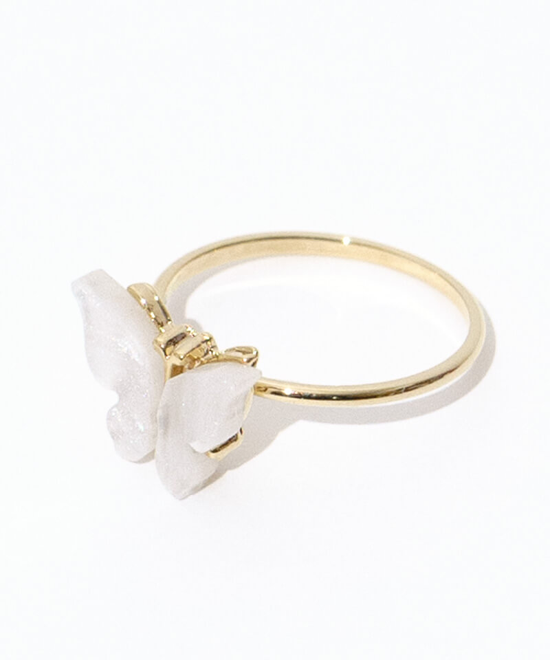shell butterfly ring～ｼｪﾙﾊﾞﾀﾌﾗｲﾘﾝｸﾞ | flower／フラワー公式通販