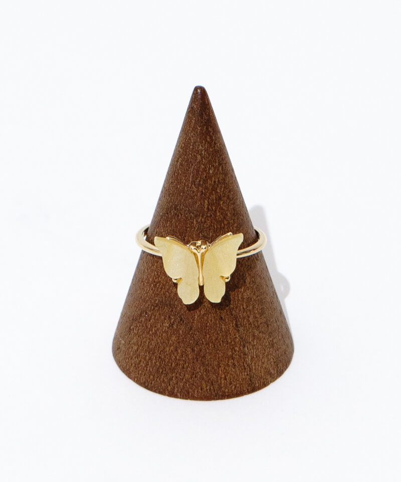 shell butterfly ring～ｼｪﾙﾊﾞﾀﾌﾗｲﾘﾝｸﾞ | flower／フラワー公式通販