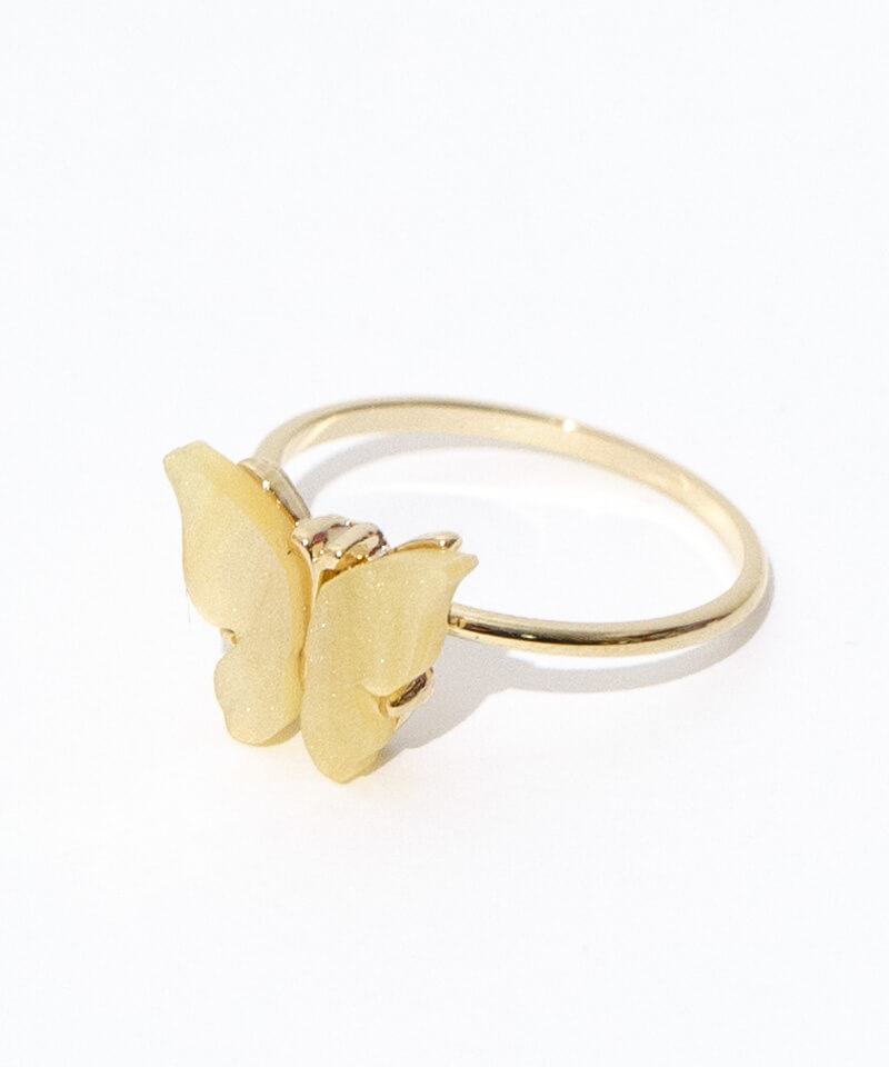 shell butterfly ring～ｼｪﾙﾊﾞﾀﾌﾗｲﾘﾝｸﾞ | flower／フラワー公式通販