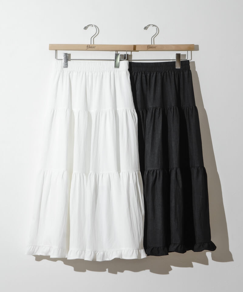 CLANE（クラネ）の「【CLANE/クラネ】FRILL TIERED SKIRT/フリル