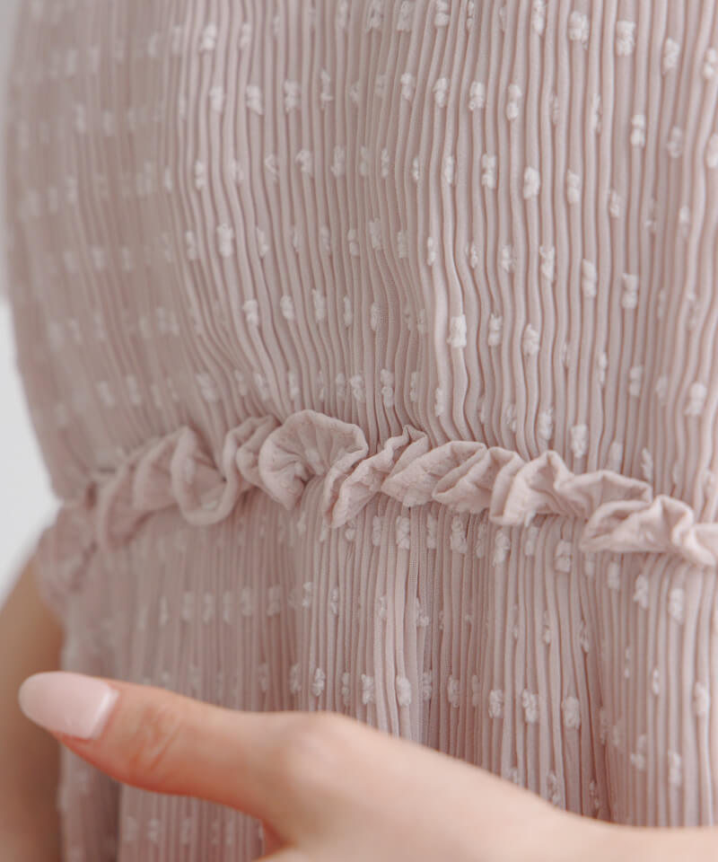 40%OFF】wavy pleats onepiece～ｳｪｰﾋﾞｰﾌﾟﾘｰﾂﾜﾝﾋﾟｰｽ | flower／フラワー