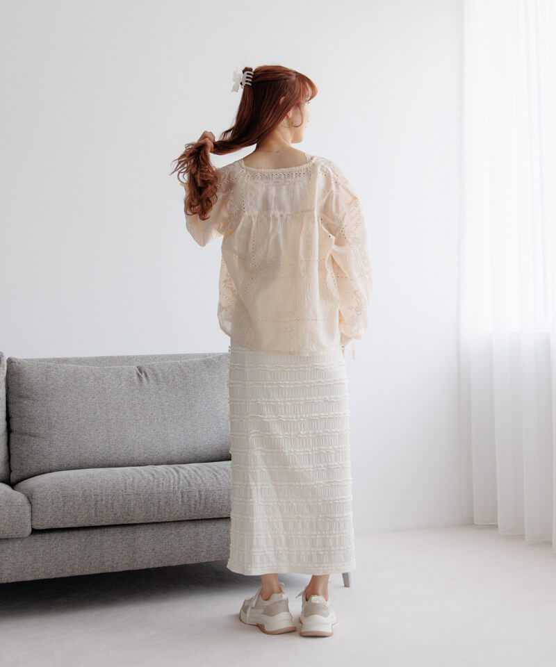 nostalgy embroidery blouse～ﾉｽﾀﾙｼﾞｰｴﾝﾌﾞﾛｲﾀﾞﾘｰﾌﾞﾗｳｽ | flower