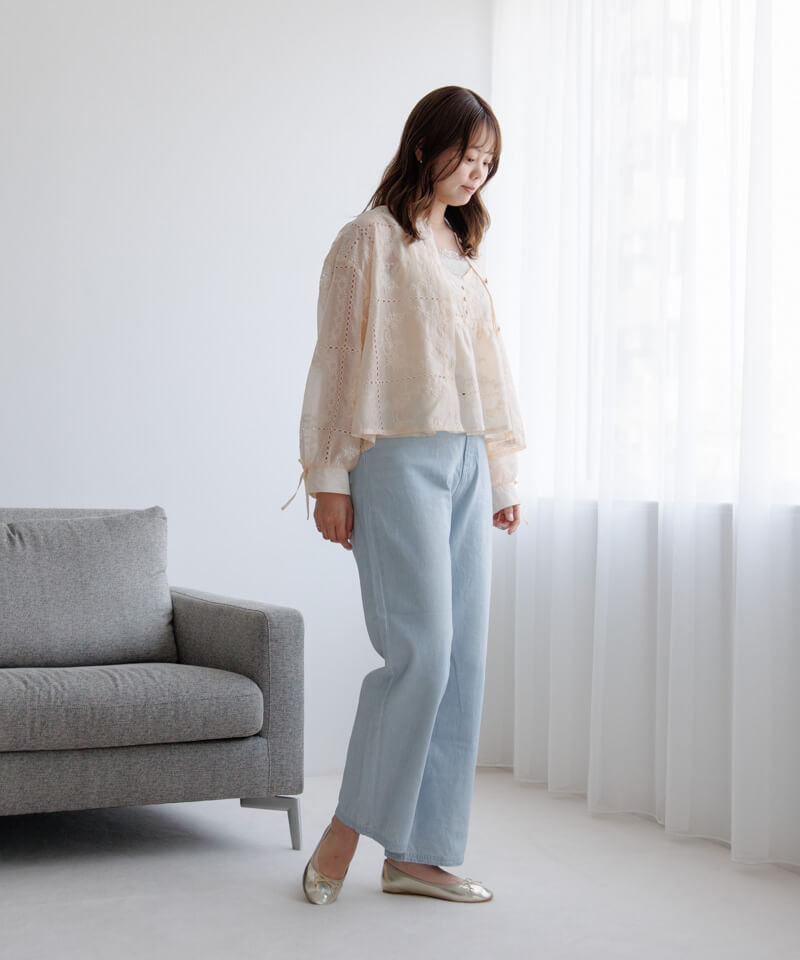 nostalgy embroidery blouse～ﾉｽﾀﾙｼﾞｰｴﾝﾌﾞﾛｲﾀﾞﾘｰﾌﾞﾗｳｽ | flower