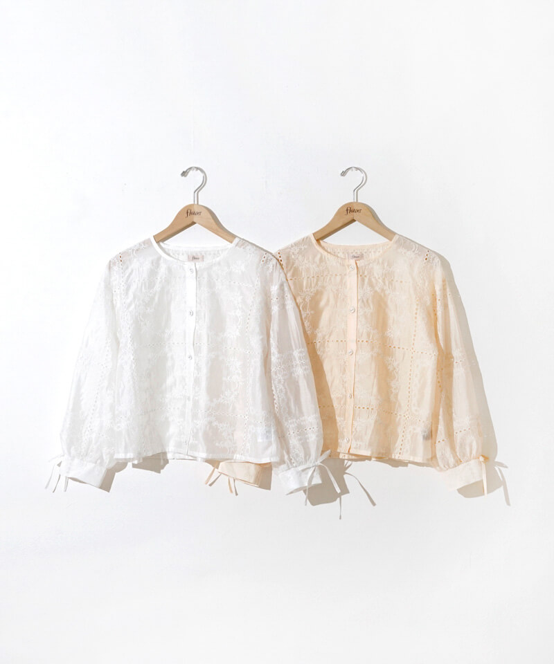 nostalgy embroidery blouse～ﾉｽﾀﾙｼﾞｰｴﾝﾌﾞﾛｲﾀﾞﾘｰﾌﾞﾗｳｽ | flower