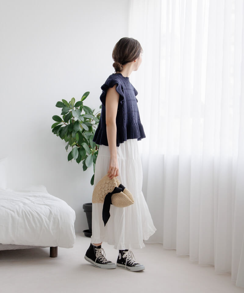 cotton frill top～ｺｯﾄﾝﾌﾘﾙﾄｯﾌﾟ | flower／フラワー公式通販