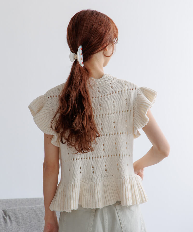 30%OFF】cotton frill top～ｺｯﾄﾝﾌﾘﾙﾄｯﾌﾟ | flower／フラワー公式通販