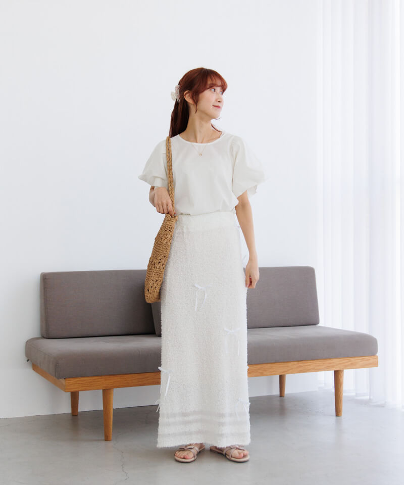 50%OFF】thin ribbon skirt～ｼﾝﾘﾎﾞﾝｽｶｰﾄ | flower／フラワー公式通販