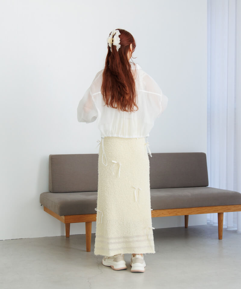 50%OFF】thin ribbon skirt～ｼﾝﾘﾎﾞﾝｽｶｰﾄ | flower／フラワー公式通販