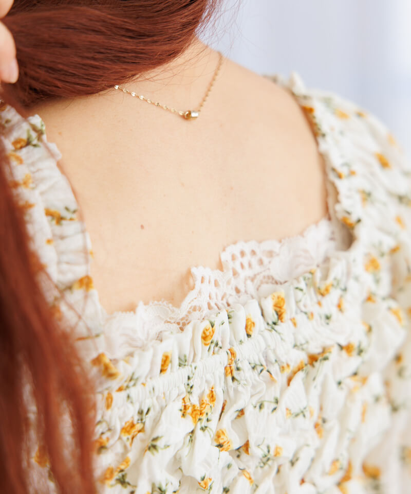 フラワーページ 20%OFF】crumple bloom top～ｸﾗﾝﾌﾟﾙﾌﾞﾙｰﾑﾄｯﾌﾟ | flower