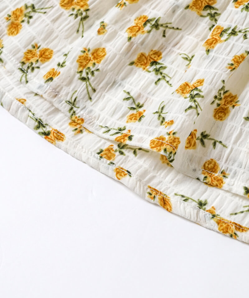 20%OFF】crumple bloom top～ｸﾗﾝﾌﾟﾙﾌﾞﾙｰﾑﾄｯﾌﾟ | flower