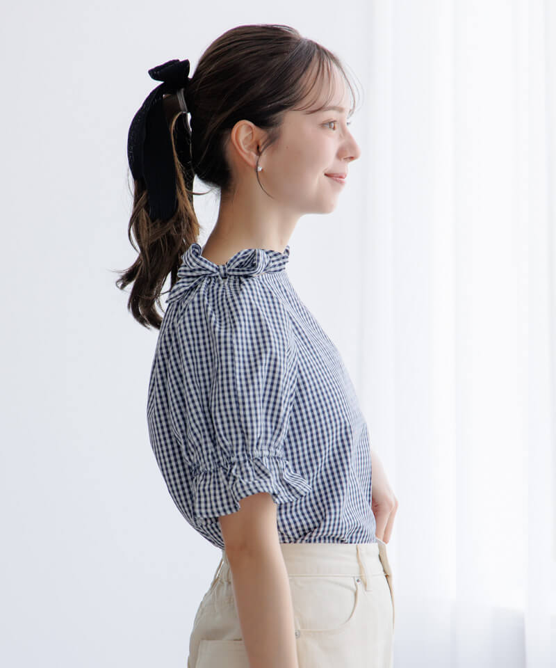 40%OFF】plume ribbon blouse～ﾌﾟﾘｭｰﾑﾘﾎﾞﾝﾌﾞﾗｳｽ | flower／フラワー 