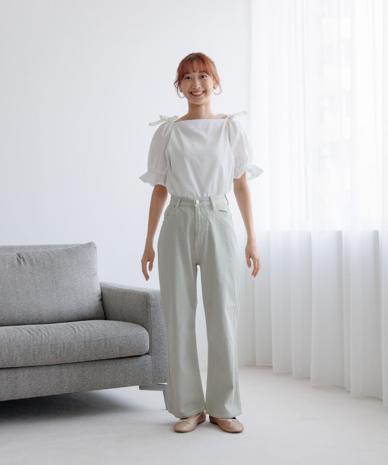 40%OFF】plume ribbon blouse～ﾌﾟﾘｭｰﾑﾘﾎﾞﾝﾌﾞﾗｳｽ | flower／フラワー