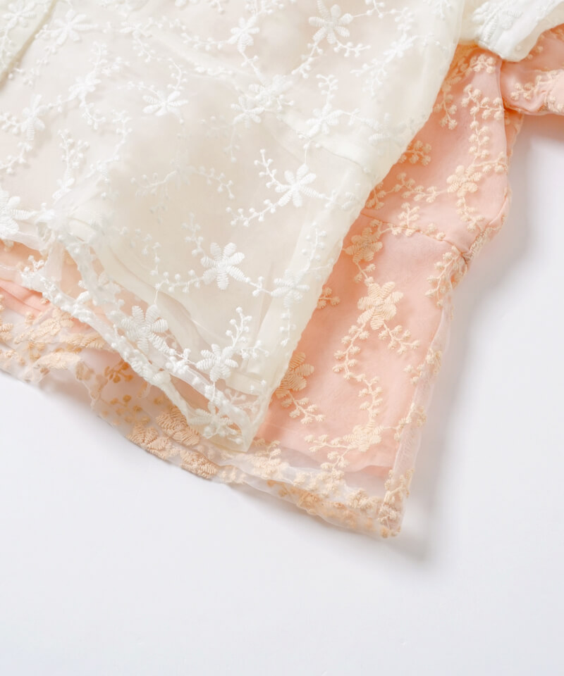 30%OFF】clarity flower half blouse～ｸﾗﾘﾃｨﾌﾗﾜｰﾊｰﾌﾌﾞﾗｳｽ | flower