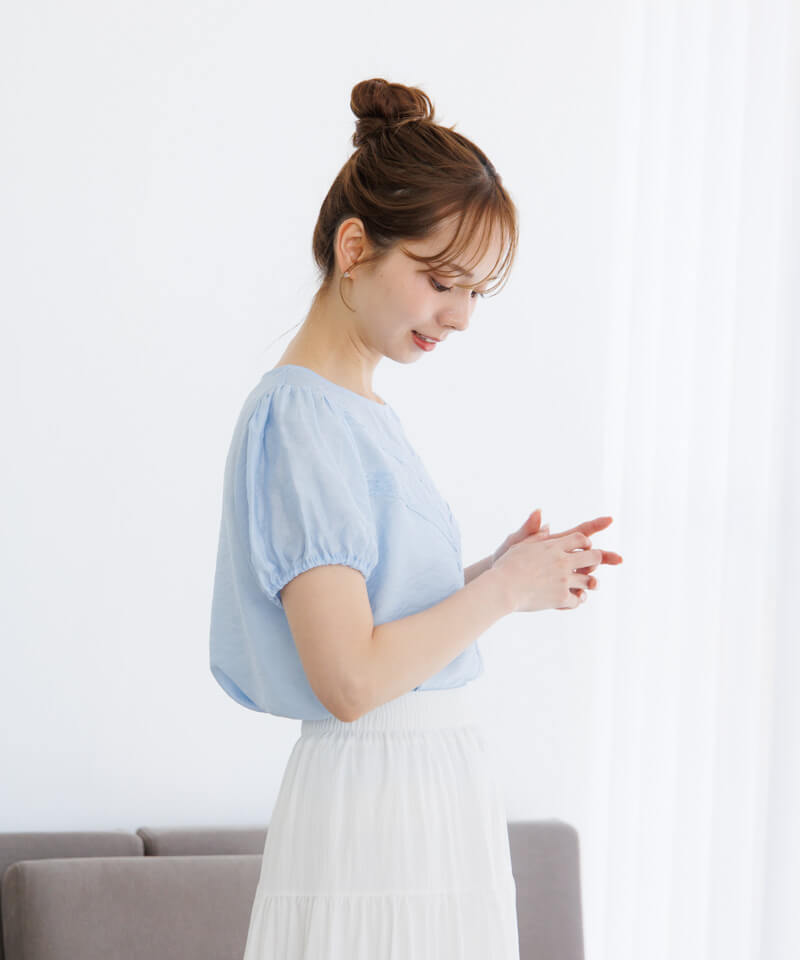 40%OFF】lace puff blouse～ﾚｰｽﾊﾟﾌﾌﾞﾗｳｽ | flower／フラワー公式通販