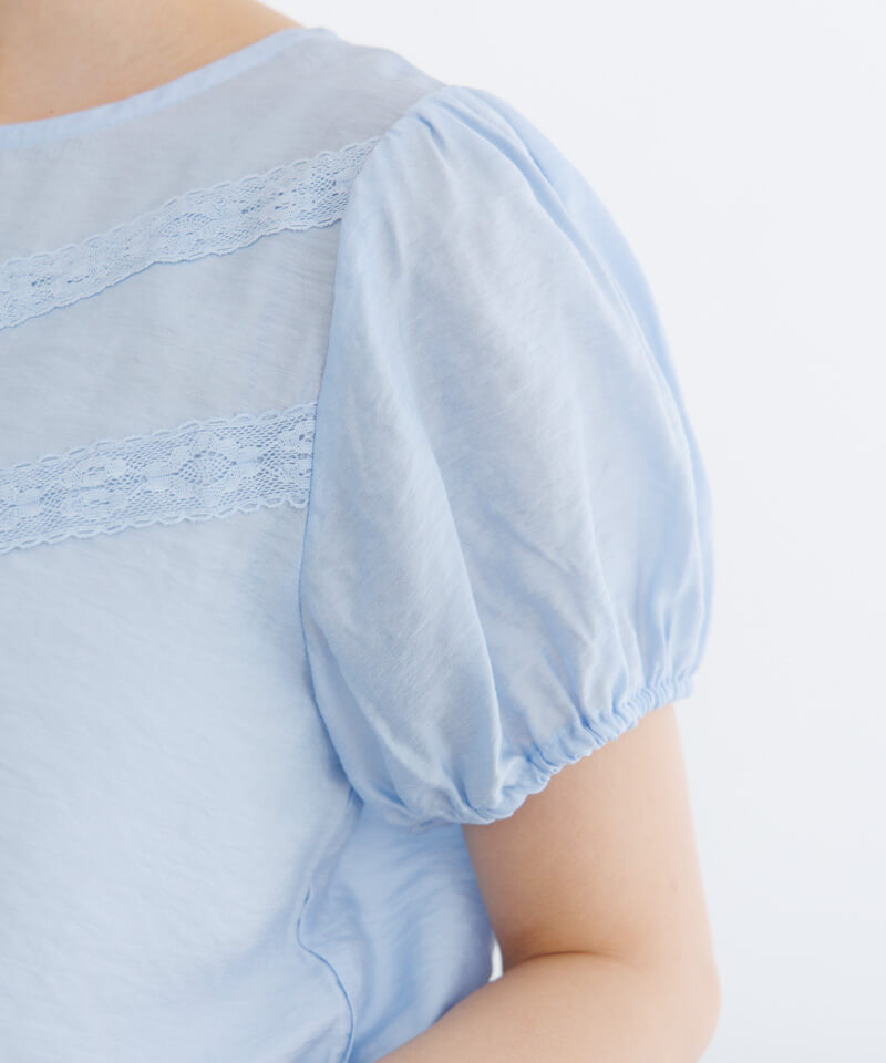 40%OFF】lace puff blouse～ﾚｰｽﾊﾟﾌﾌﾞﾗｳｽ | flower／フラワー公式通販