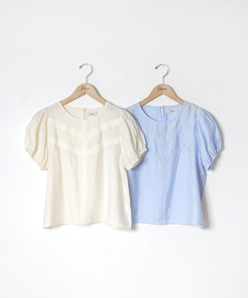 40%OFF】lace puff blouse～ﾚｰｽﾊﾟﾌﾌﾞﾗｳｽ | flower／フラワー公式通販