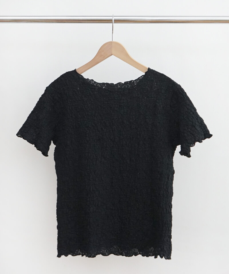 half shabby lace top3～ﾊｰﾌｼｬﾋﾞｰﾚｰｽﾄｯﾌﾟ3 | flower／フラワー