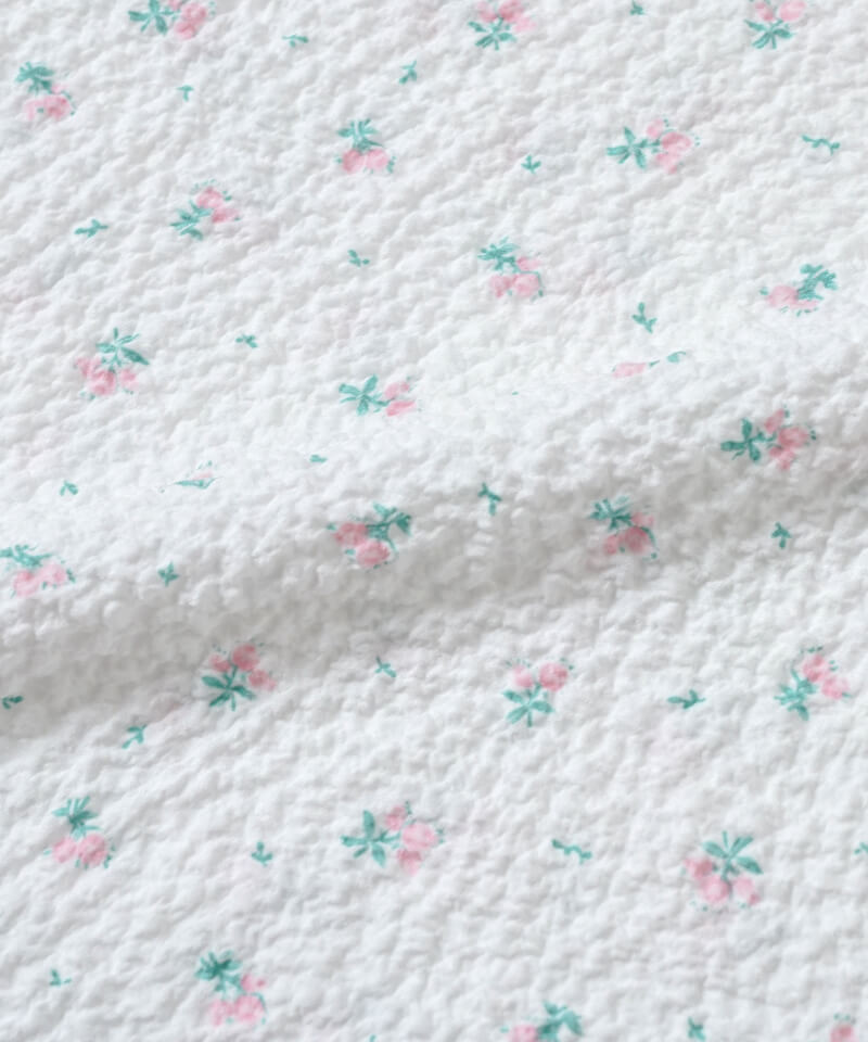 2   スマイルフラワー 小花柄シャーリングブラウス/前後2way/洗える(ブラウス・シャツ