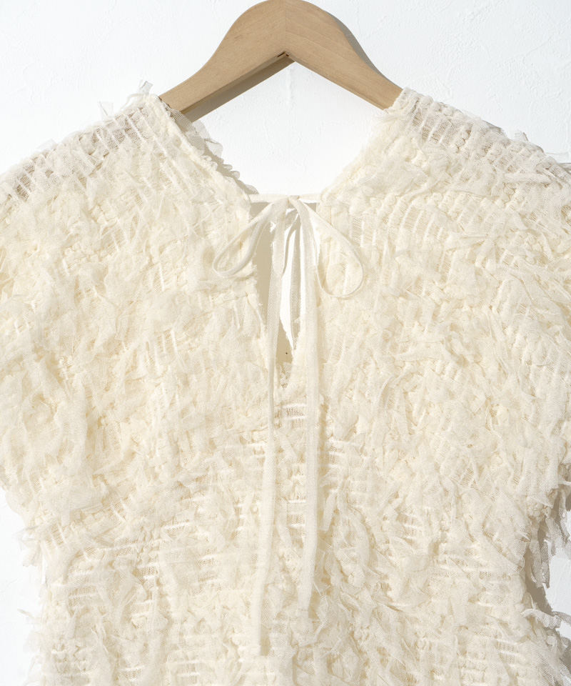 Fluffy Cutout Top/フラッフィーカットアウトトップ レディース Sexyカットアウトミニトップス | selectshop MAJOLIE