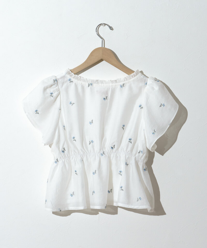 flower - flower tender flower blouse 新品 10%OFF】twinkle embroidery blouse～ﾄｩｲﾝｸﾙｴﾝﾌﾞﾛｲﾀﾞﾘｰﾌﾞﾗｳｽ