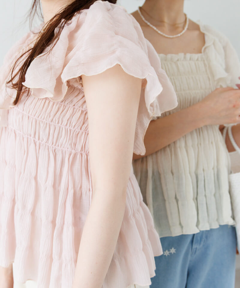 sheer papillon blouse4～ｼｱｰﾊﾟﾋﾟﾖﾝﾌﾞﾗｳｽ4 | flower／フラワー公式通販
