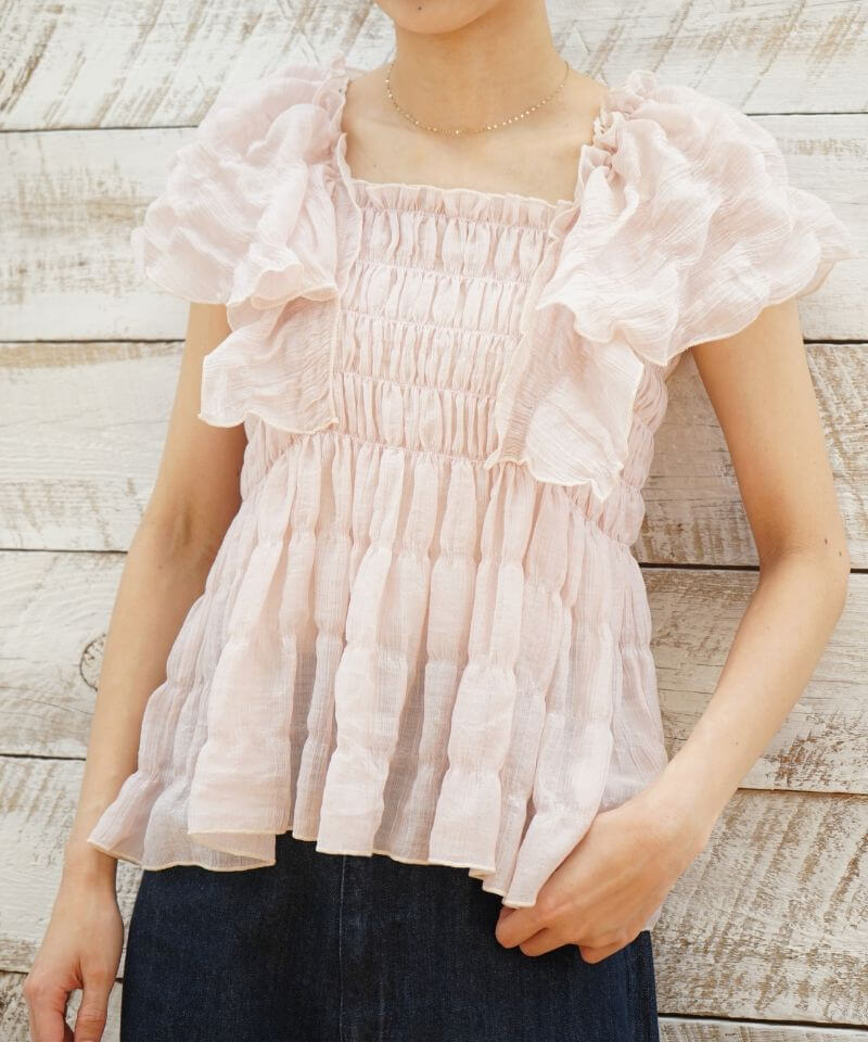 sheer papillon blouse4～ｼｱｰﾊﾟﾋﾟﾖﾝﾌﾞﾗｳｽ4 | flower／フラワー