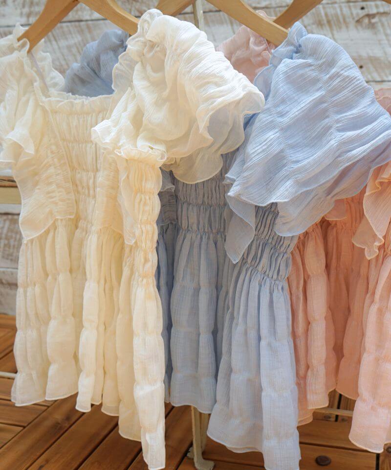 20%OFF】sheer papillon blouse4～ｼｱｰﾊﾟﾋﾟﾖﾝﾌﾞﾗｳｽ4 | flower