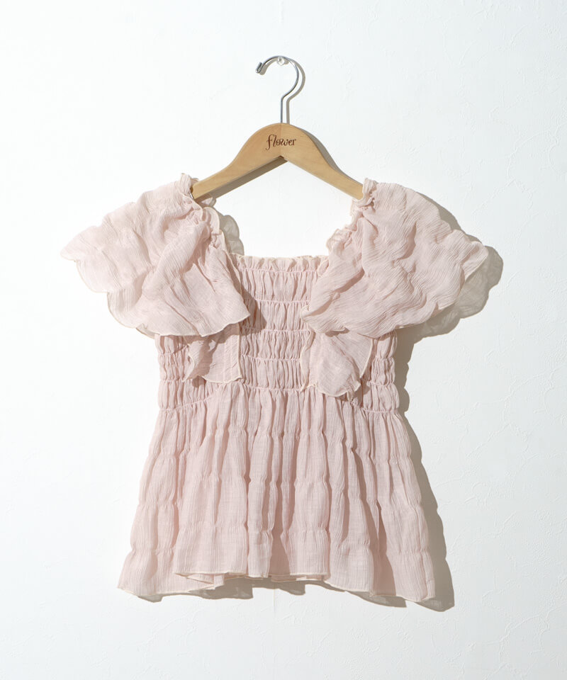 sheer papillon blouse4～ｼｱｰﾊﾟﾋﾟﾖﾝﾌﾞﾗｳｽ4 | flower／フラワー公式通販
