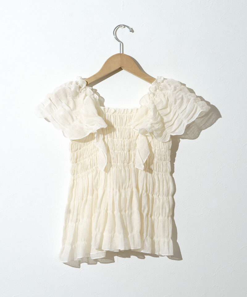 20%OFF】sheer papillon blouse4～ｼｱｰﾊﾟﾋﾟﾖﾝﾌﾞﾗｳｽ4 | flower