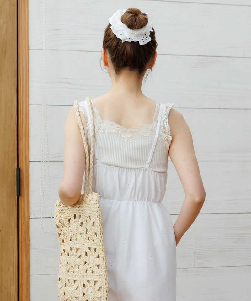【未使用】flower sunny cutwork rompers 30%OFF】sunny cutwork rompers～ｻﾆｰｶｯﾄﾜｰｸﾛﾝﾊﾟｰｽ | flower