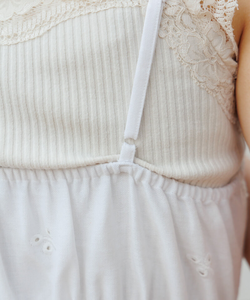 30%OFF】sunny cutwork rompers～ｻﾆｰｶｯﾄﾜｰｸﾛﾝﾊﾟｰｽ | flower