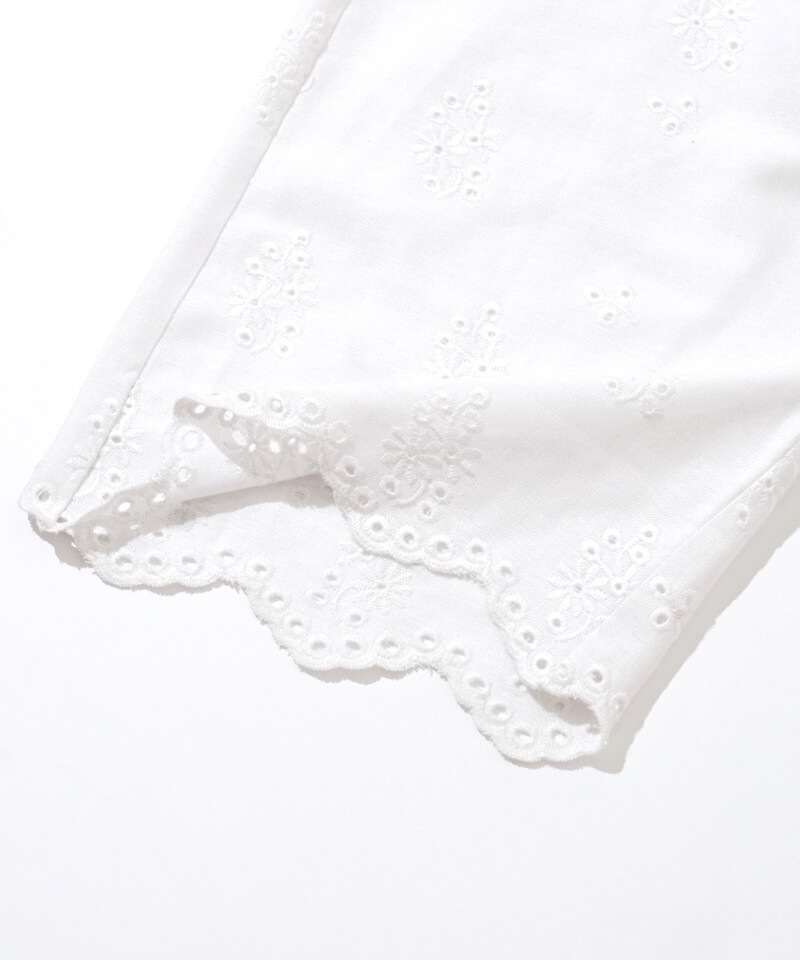【未使用】flower sunny cutwork rompers 30%OFF】sunny cutwork rompers～ｻﾆｰｶｯﾄﾜｰｸﾛﾝﾊﾟｰｽ | flower