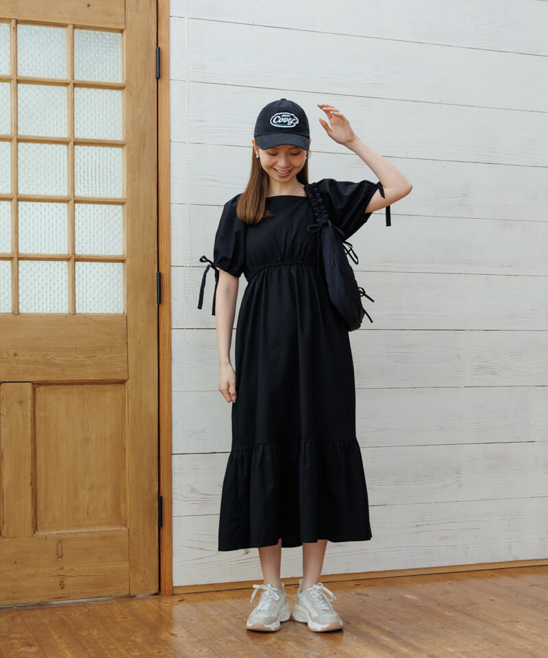 30%OFF】natural puff onepiece～ﾅﾁｭﾗﾙﾊﾟﾌﾜﾝﾋﾟｰｽ | flower