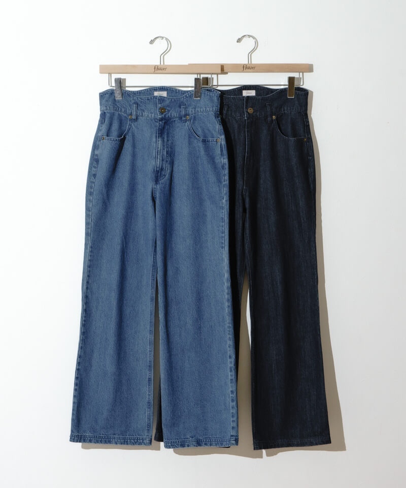 flower ペタルデニムパンツ　Navy (ネイビー) ペタルデニムパンツ2（デニムパンツ）｜flower（フラワー）の