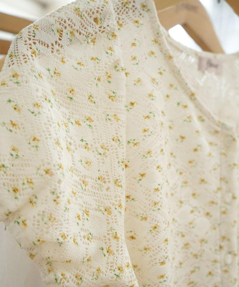 カーディガン プチブルームカーディガン レディース flower（ファッション） カーディガン プチブルームカーディガン