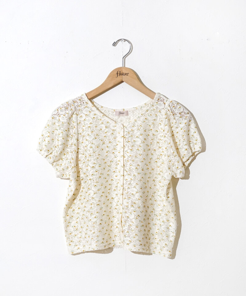petite bloom cardigan～ﾌﾟﾁﾌﾞﾙｰﾑｶｰﾃﾞｨｶﾞﾝ | flower／フラワー