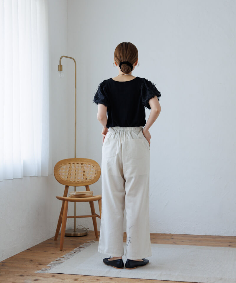 30%OFF】calm linen pants～ｶｰﾑﾘﾈﾝﾊﾟﾝﾂ | flower／フラワー公式通販