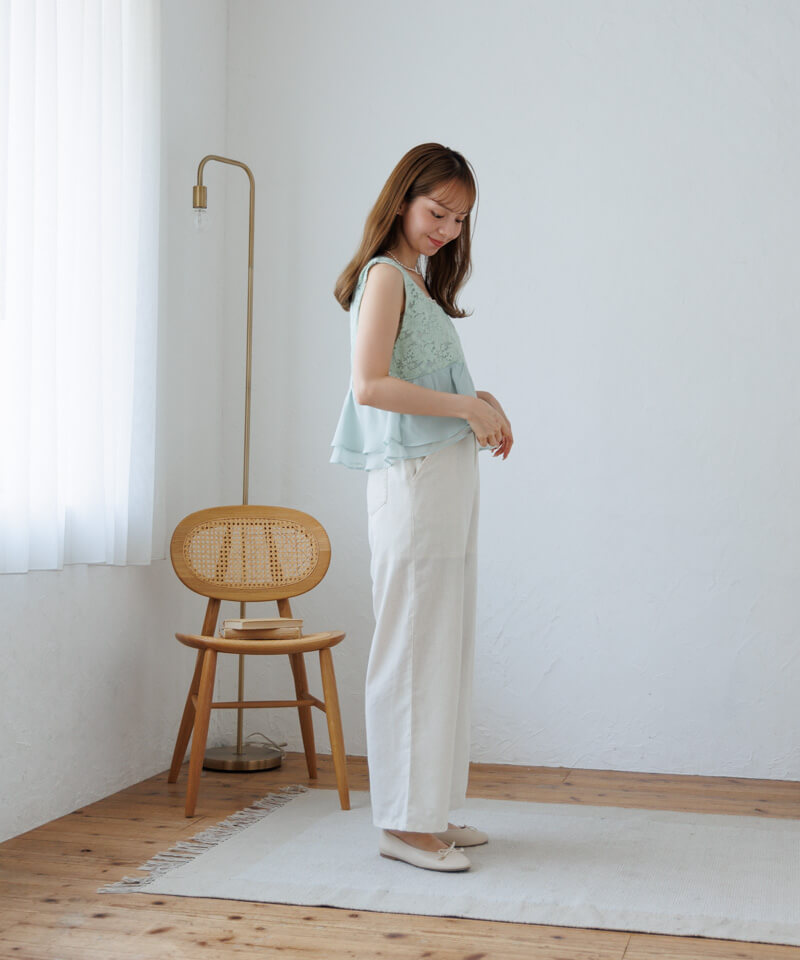 30%OFF】calm linen pants～ｶｰﾑﾘﾈﾝﾊﾟﾝﾂ | flower／フラワー公式通販