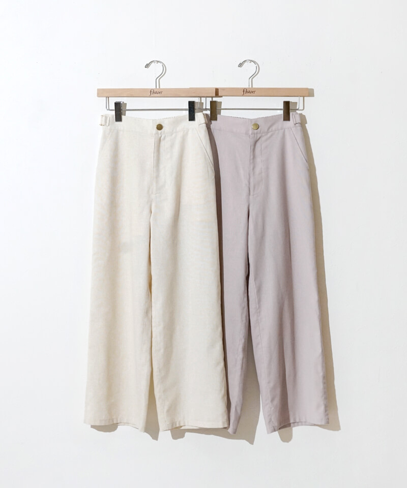 30%OFF】calm linen pants～ｶｰﾑﾘﾈﾝﾊﾟﾝﾂ | flower／フラワー公式通販