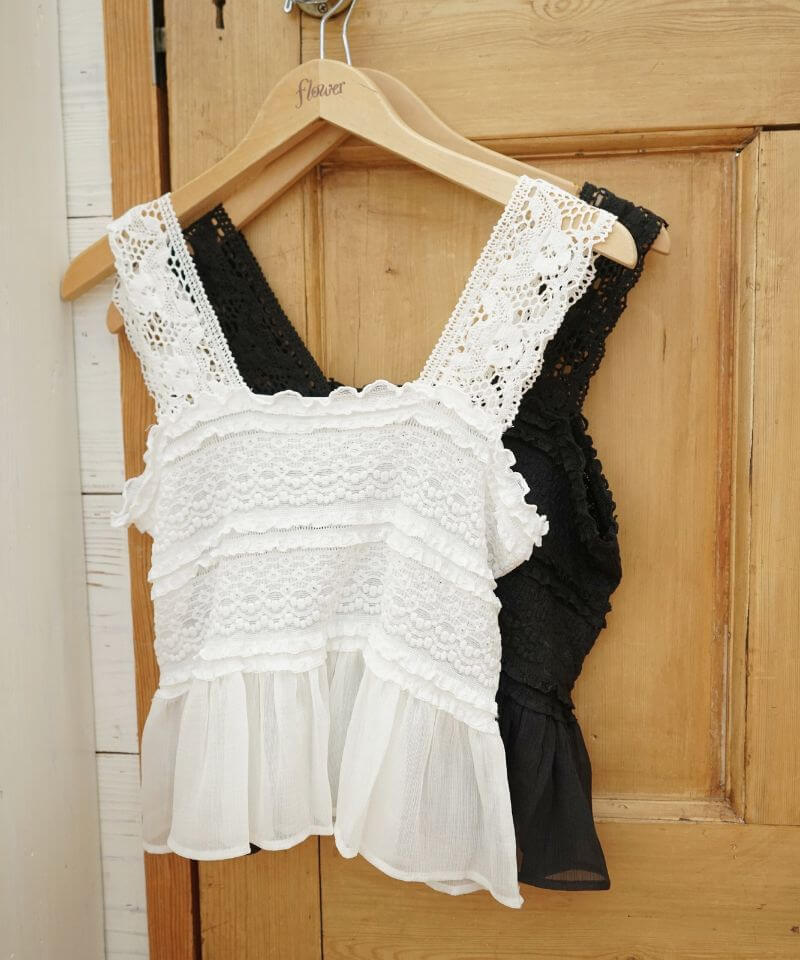 20%OFF】sunny lace bustier～ｻﾆｰﾚｰｽﾋﾞｽﾁｪ | flower／フラワー