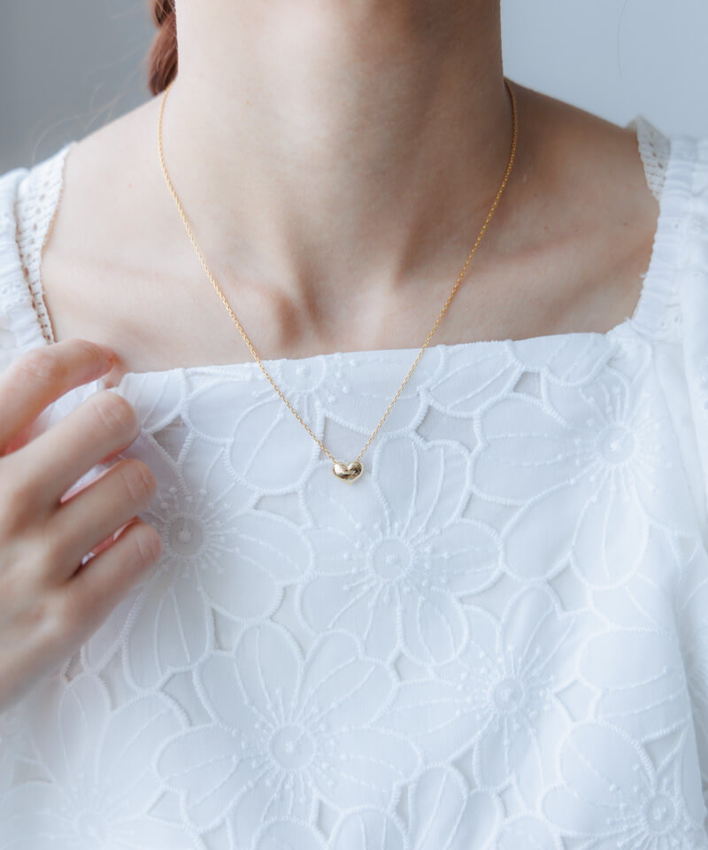 simple heart necklace～ｼﾝﾌﾟﾙﾊｰﾄﾈｯｸﾚｽ | flower／フラワー公式通販