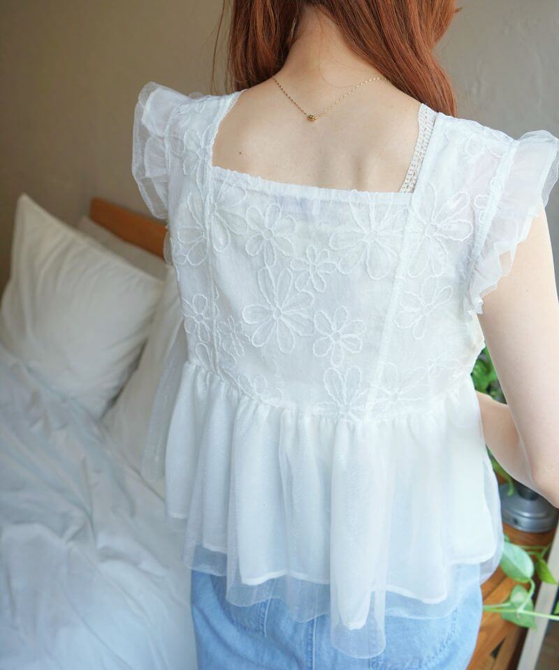 Flowerさま専用 spangle flower top～ｽﾊﾟﾝｸﾞﾙﾌﾗﾜｰﾄｯﾌﾟ | flower／フラワー公式通販